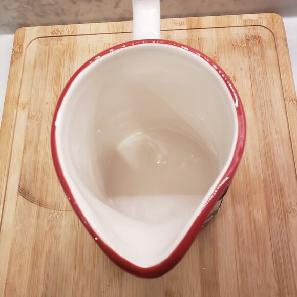 Ocean, beach, lighthouse, summer red and white pitcher - Picture 5 of 6